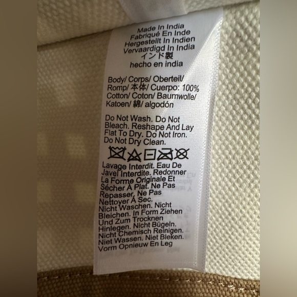 J.Crew Beige & Ivory Canvas Structured Tote With Tassels 🥰 - Picture 10 of 16